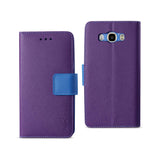 Reiko Samsung Galaxy J7 (2016) 3-in-1 Wallet Case in Purple | MaxStrata