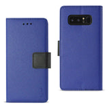 Reiko Samsung Galaxy Note 8 3-in-1 Wallet Case in Navy | MaxStrata