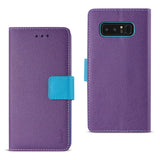 Reiko Samsung Galaxy Note 8 3-in-1 Wallet Case in Purple | MaxStrata