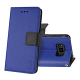 Reiko Samsung Galaxy S8 Active 3-in-1 Wallet Case in Navy | MaxStrata
