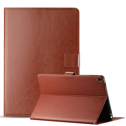 Reiko Leather Folio Cover Protective Case for 10.2" iPad 8 2020 or iPad 7 2019 in Brown | MaxStrata