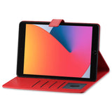 Reiko Leather Folio Cover Protective Case for 10.2" iPad 8 2020 or iPad 7 2019 in Red | MaxStrata