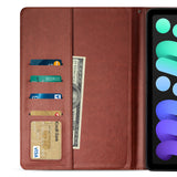 Reiko Leather Folio Cover Protective Case for 8" iPad Mini 4/5/6 in Brown | MaxStrata