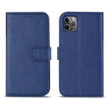 Reiko Apple iPhone 11 Pro Max 3-in-1 Wallet Case in Blue | MaxStrata