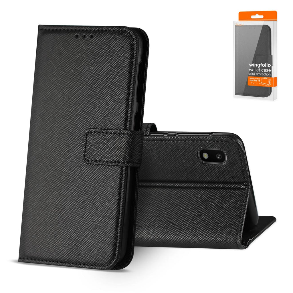 Reiko Samsung Galaxy A10 3-in-1 Wallet Case in Black | MaxStrata