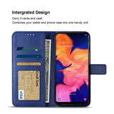 Reiko Samsung Galaxy A10 3-in-1 Wallet Case in Blue | MaxStrata