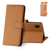 Reiko Samsung Galaxy A10 3-in-1 Wallet Case in Brown | MaxStrata