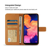 Reiko Samsung Galaxy A10 3-in-1 Wallet Case in Brown | MaxStrata