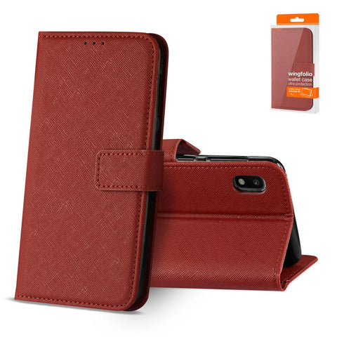 Reiko Samsung Galaxy A10 3-in-1 Wallet Case in Red | MaxStrata