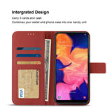 Reiko Samsung Galaxy A10 3-in-1 Wallet Case in Red | MaxStrata
