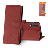 Reiko Samsung Galaxy A70 3-in-1 Wallet Case in Red | MaxStrata