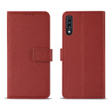 Reiko Samsung Galaxy A70 3-in-1 Wallet Case in Red | MaxStrata