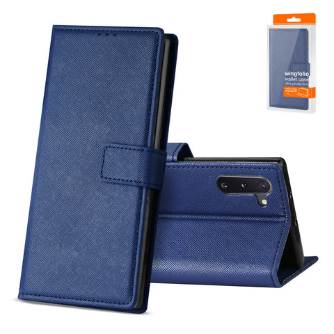 Reiko Samsung Galaxy Note 10 3-in-1 Wallet Case in Blue | MaxStrata