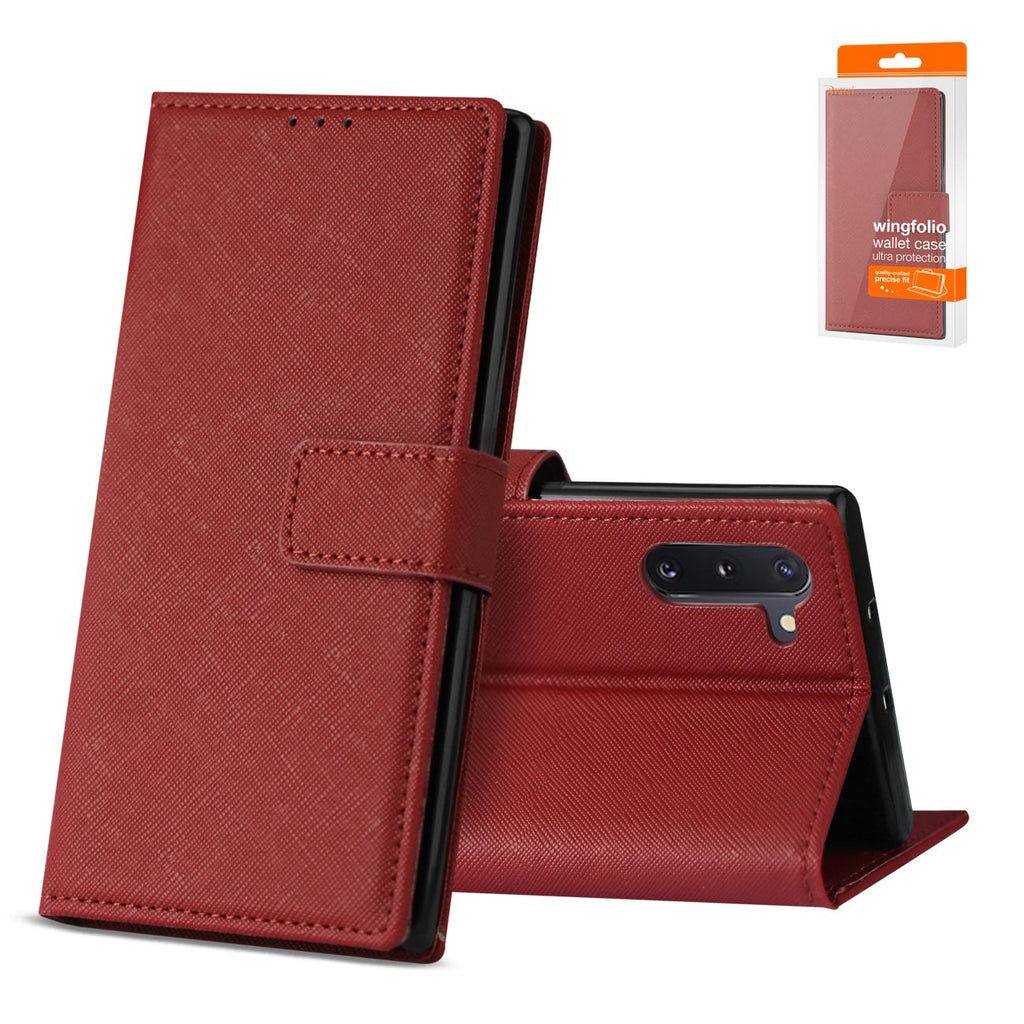 Reiko Samsung Galaxy Note 10 3-in-1 Wallet Case in Red | MaxStrata