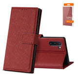 Reiko Samsung Galaxy Note 10 3-in-1 Wallet Case in Red | MaxStrata