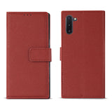 Reiko Samsung Galaxy A70 3-in-1 Wallet Case in Red