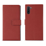 Reiko Samsung Galaxy Note 10 3-in-1 Wallet Case in Red | MaxStrata