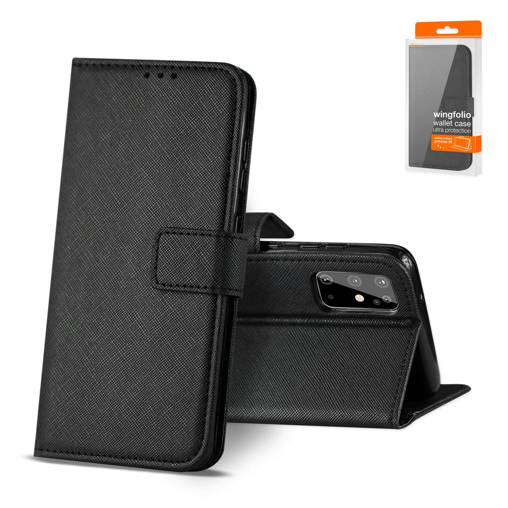 Reiko Samsung Galaxy S20 Plus 3-in-1 Wallet Case in Black | MaxStrata