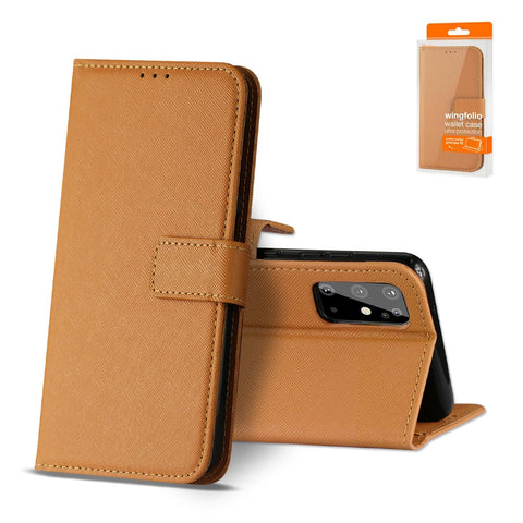 Reiko�Samsung Galaxy S20 3-in-1 Wallet Case in�Brown | MaxStrata