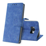 Reiko Samsung S8 Edge/ S8 Plus Denim Wallet Case with Gummy Inner Shell & Kickstand Function in Navy | MaxStrata