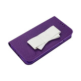 Reiko Samsung Galaxy S5 Folio Wallet Cases-Purple White | MaxStrata