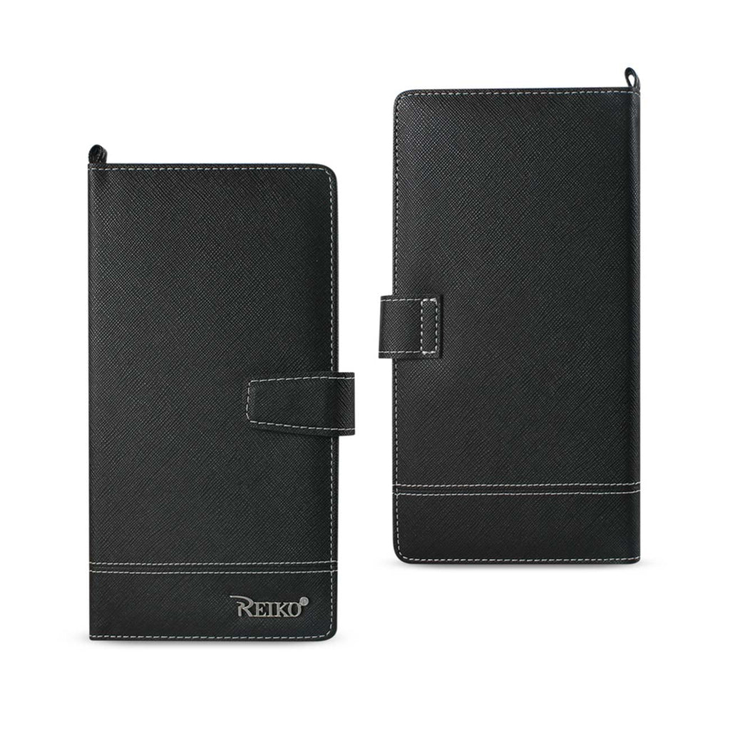 Reiko iPhone 6/ 6S Two Tone Super Wallet Case with Multiple Card Slots in Black | MaxStrata