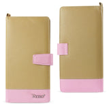 Reiko iPhone 6/ 6S Two Tone Super Wallet Case with Multiple Card Slots in Pink Gold | MaxStrata