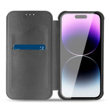 Reiko Magnetic Wallet Leather Phone Case for Apple iPhone 14 Pro in Red | MaxStrata