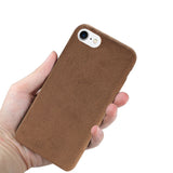 Reiko iPhone 7/8/SE2 Fuzzy Fur Soft TPU Case in Brown | MaxStrata