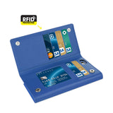 Reiko iPhone 6 Plus Genuine Leather RFID Wallet Case in Ultramarine | MaxStrata
