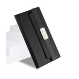 Reiko Samsung Galaxy Note 5 Genuine Leather RFID Wallet Case & Metal Buckle Belt in Black | MaxStrata