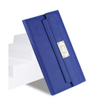 Reiko Samsung Galaxy S6 Genuine Leather RFID Wallet Case & Metal Buckle Belt in Ultramarine | MaxStrata
