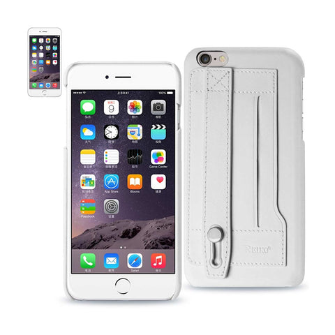 Reiko iPhone 6 Plus Genuine Leather Hand Strap Case in Ivory | MaxStrata