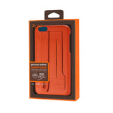 Reiko iPhone 6 Plus Genuine Leather Hand Strap Case in Tangerine | MaxStrata