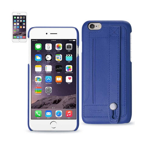 Reiko iPhone 6 Genuine Leather Hand Strap Case in Ultramarine | MaxStrata