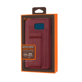 Reiko Samsung Galaxy Note 5 RFID Genuine Leather Case Protection & Key Holder in Burgundy | MaxStrata