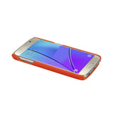 Reiko Samsung Galaxy Note 5 RFID Genuine Leather Case Protection & Key Holder in Tangerine | MaxStrata