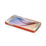 Reiko Samsung Galaxy S6 RFID Genuine Leather Case Protection & Key Holder in Tangerine | MaxStrata