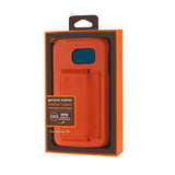 Reiko Samsung Galaxy S6 RFID Genuine Leather Case Protection & Key Holder in Tangerine | MaxStrata