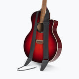 On-Stage Guitar Strap with Leather Ends (GSA10BK) | MaxStrata®