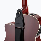 On-Stage Guitar Strap with Leather Ends (GSA10BK) | MaxStrata®
