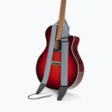 On-Stage Guitar Strap with Leather Ends (GSA10GR) | MaxStrata®