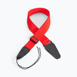 On-Stage Guitar Strap with Leather Ends (GSA10RD) | MaxStrata®