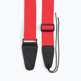 On-Stage Guitar Strap with Leather Ends (GSA10RD) | MaxStrata®