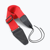 On-Stage Guitar Strap with Leather Ends (GSA10RD) | MaxStrata®
