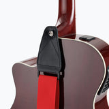 On-Stage Guitar Strap with Leather Ends (GSA10RD) | MaxStrata®