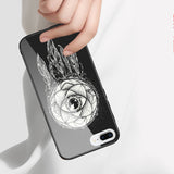 Reiko iPhone 8 Plus Hard Glass Design TPU Case with Dreamcatcher Design in Black | MaxStrata