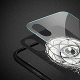 Reiko iPhone X / iPhone XS Hard Glass Design TPU Case with Dreamcatcher Design in Black | MaxStrata