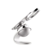 Reiko 360 Degree Rotating Magnet Car Holder in Silver | MaxStrata