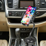 Reiko Durable Universal Car Cup Holder Mount Accessories 360 Adjustable for Mobile Phones or GPS in Black | MaxStrata